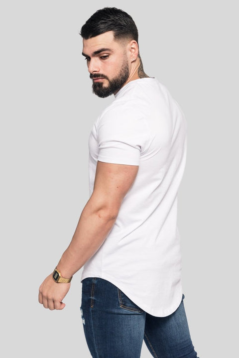 Men's Curved Hem T-Shirts | Men’s T-Shirts | Men’s Tees | Long Line Tees