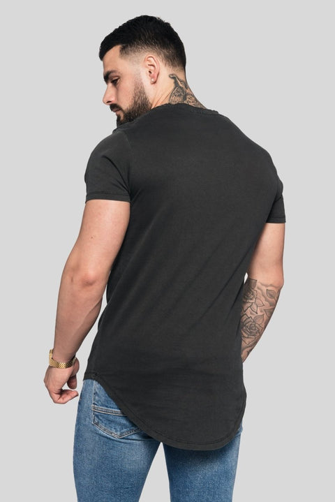 Basic Fate Curved Hem T-Shirt Tees