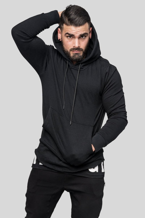 DSTRYR Curved Hem Hoodie Hoodies