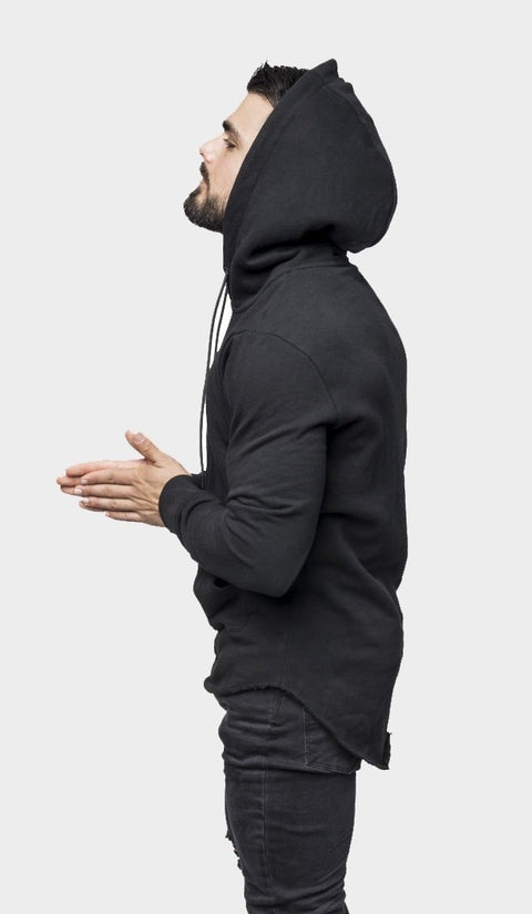 DSTRYR Curved Hem Hoodie Hoodies