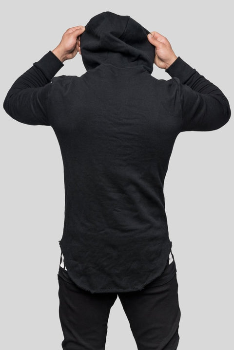 DSTRYR Curved Hem Hoodie Hoodies