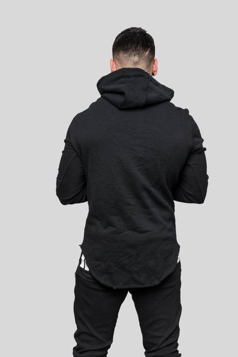 DSTRYR Curved Hem Hoodie Hoodies