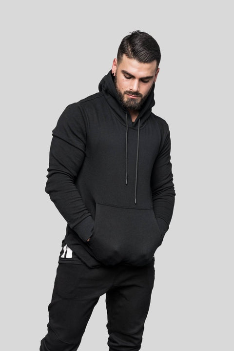 DSTRYR Curved Hem Hoodie Hoodies