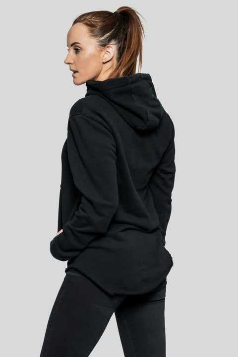 DSTRYR Curved Hem Hoodie Hoodies