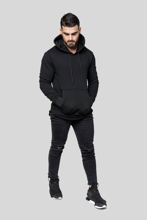 DSTRYR Curved Hem Hoodie Hoodies