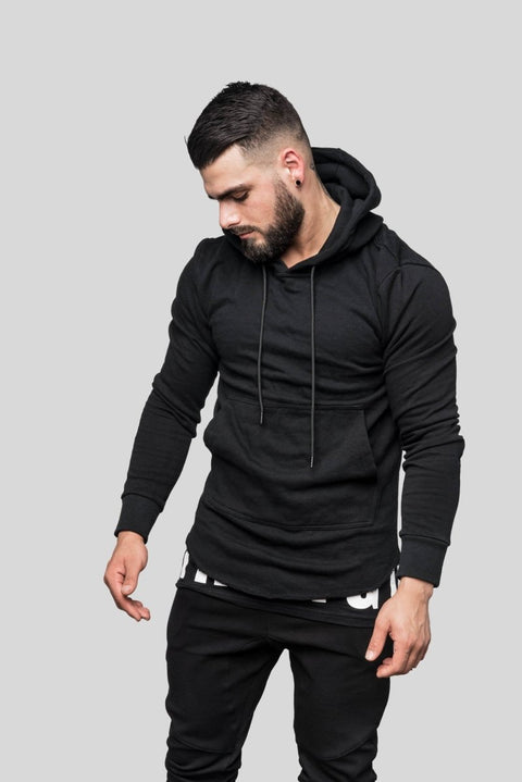 DSTRYR Curved Hem Hoodie Hoodies