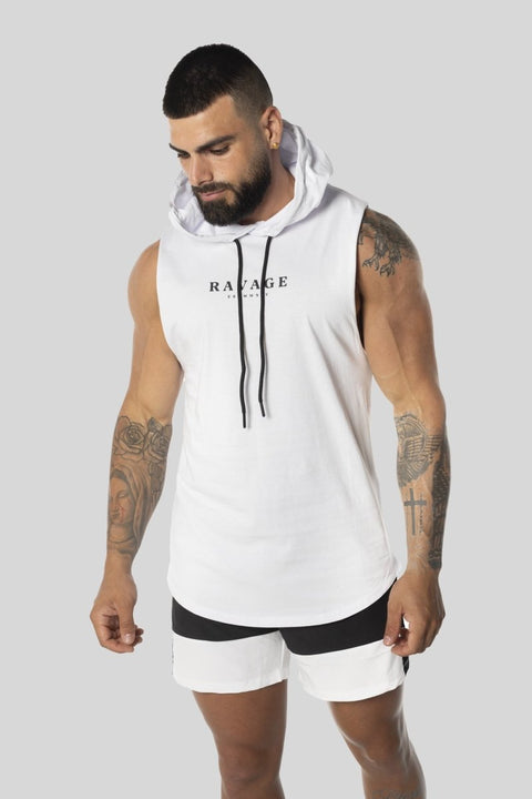 Hype Series Curved Hem Sleeveless Hoodie Hoodies