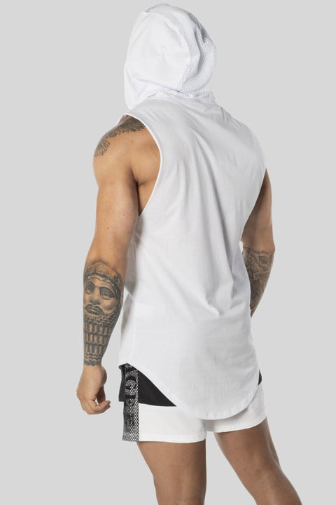 Hype Series Curved Hem Sleeveless Hoodie Hoodies