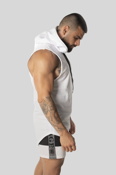 Hype Series Curved Hem Sleeveless Hoodie Hoodies