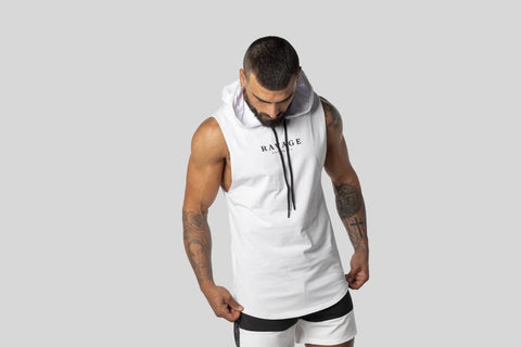 Hype Series Curved Hem Sleeveless Hoodie Hoodies