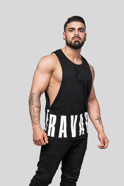 Ravage Original Text Wrap Muscle Tee Muscle Tees