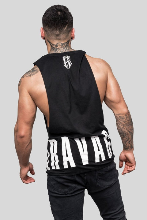 Ravage Original Text Wrap Muscle Tee Muscle Tees