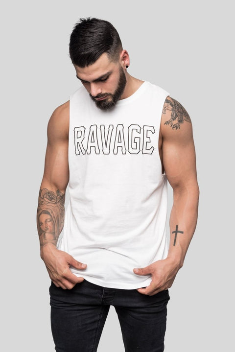 Ravage Outline Muscle Tee Muscle Tees