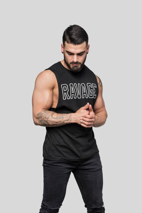 Ravage Outline Muscle Tee Muscle Tees