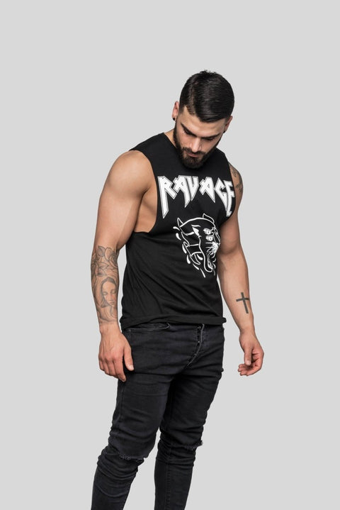 Ravage Panther Print Muscle Tee Muscle Tees