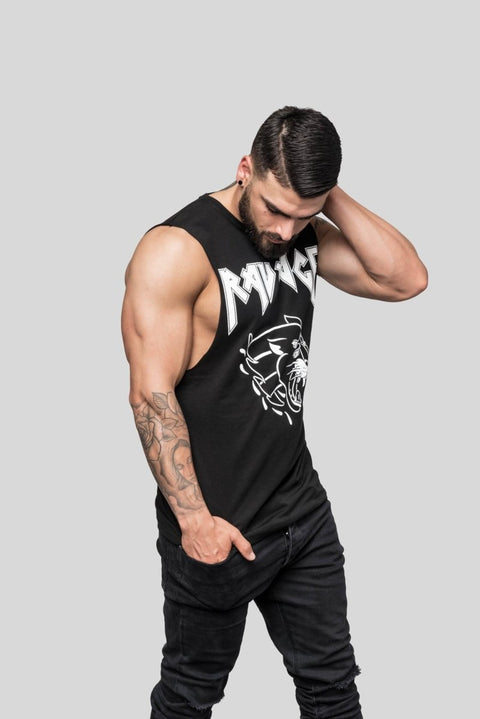 Ravage Panther Print Muscle Tee Muscle Tees