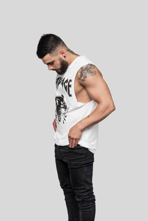 Ravage Panther Print Muscle Tee Muscle Tees