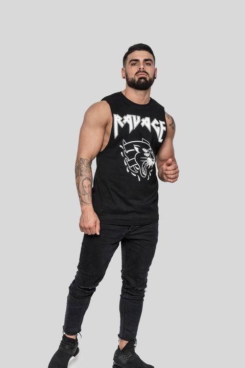 Ravage Panther Print Muscle Tee Muscle Tees