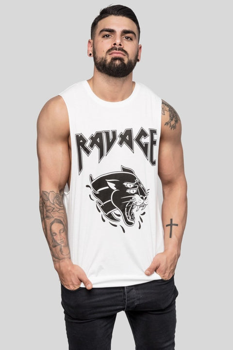 Ravage Panther Print Muscle Tee Muscle Tees